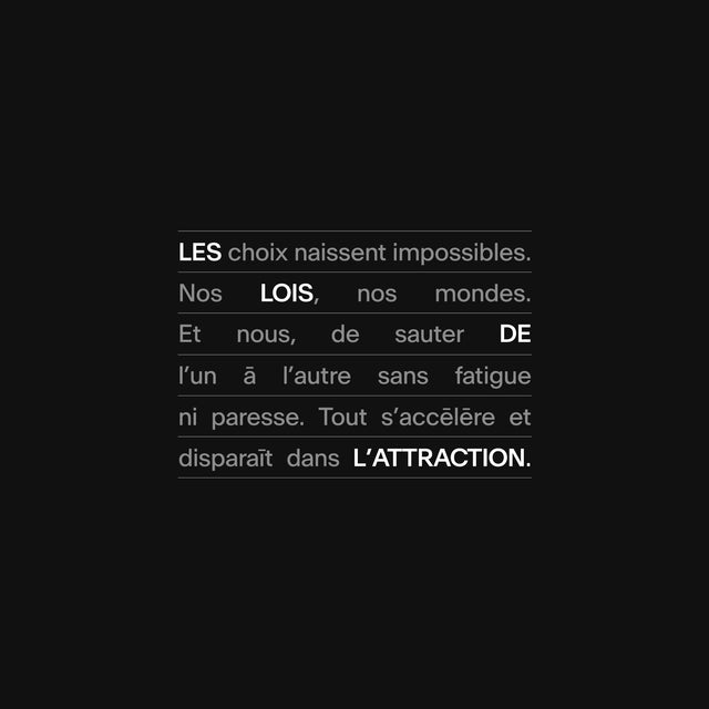 Parfum d'intérieur, Les lois de l’attraction